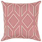 Angelina Hollywood Regency Linen Down Salmon Pillow - 18"x18" transitional-decorative-pillows