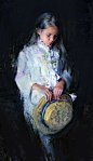 Girl With her Hat, Wangjie Li : Find another painting with process. Hope it help!