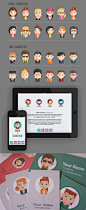 People Avatars on Behance #头像#