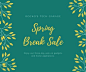 Green and Yellow Spring Break Sale Facebook Post
