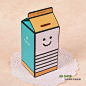 生辉@韩国文具创意DIY自制牛奶储蓄盒 存储盒纸质存钱罐 个性礼品 原创 设计 新款 2013