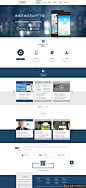 网页/UI APP网页模板PSD,蓝色网站模板,科技网站 企业网站,公司网站 手机网站设计 手机网页素材 狼牙创意网_设计灵感图库_创意素材 - 狼牙网 #UI# #色彩# #Web# #素材# #活动页面# #排版# #字体# #经典# #Logo# #网页#
