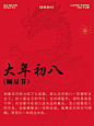 春节新年习俗科普正月初八套装小红书配图