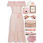 A fashion look from January 2018 featuring pink ruffle dress, slip-on loafers and real leather handbags. Browse and shop related looks.