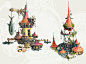 ArtStation - Floating Architecture Fantasy Concepts, Sebastian Luca