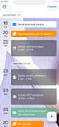 Planner calendar events layout 2