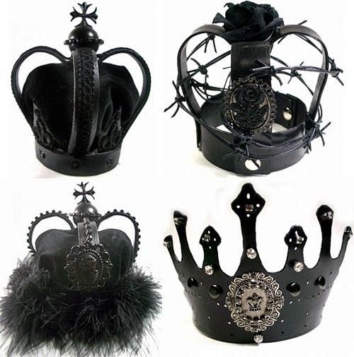 Black gothic crowns....