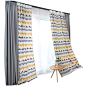 窗帘成品简约现代时尚几何客厅卧室遮光布北欧风格定制飘窗地中海-淘宝网