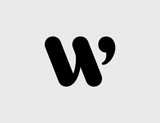 字母 W 的创意LOGO设计