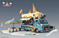 Stylized Ice Cream Van