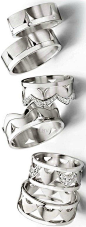 Wedding Bands ♥✤Platinum His and Hers (King/Queen Theme) Matching Bands Styles | LBV