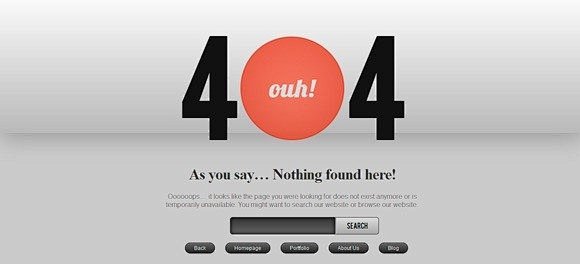 30个独特创意的404 错误页面设计模板...