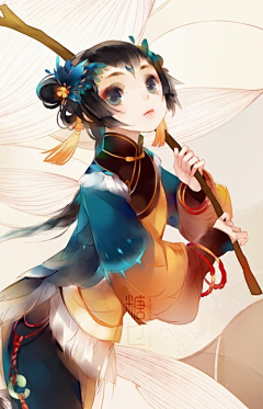 兔之妖小姐采集到插画古风【女生系】