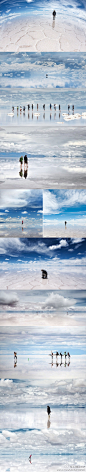 [] Summer小冬夏好像天堂一样干净 纯粹【天空之城--乌尤尼盐沼（Salar de Uyuni）】乌尤尼盐沼（Salar de Uyuni）位于玻利维亚西南部天空之镜的乌尤尼小镇附近，是世界最大的盐沼。多云的天气，彷佛畅游在天空之中。 --分享@评论精品 微刊《木偶走天涯》里的文章http://t.cn/zWk5e71来自:新浪微博