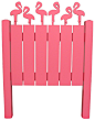 flamingo headboard