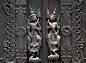Buddhist Monastery Mandalay wood carvings. | Delightful Doors