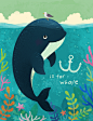 W is for whale on Behance