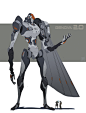 设计  人物设定 游戏角色设计 欧美角色 机械 机甲 科幻 Hugo Richard