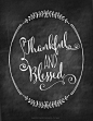 Thanksgiving Chalkboard Printables