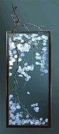 Aspen etched glass divider