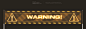 GENERAL WARNING sign - one of possible design usually used for construction type of warnings. 