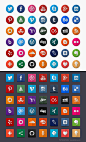 Flat_social_icons