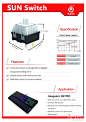 键鼠设计·十字轴芯，中心发光，5000万次寿命，50gf触发压力，1.8mm触发行程，3.5mm总键程