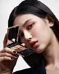 Photo by YSL Beauty Official on August 29, 2023. May be an image of 1 person, makeup, lipstick, cosmetics and text.