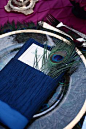 peacock place setting