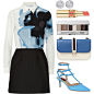 A fashion look from December 2014 featuring mini dress, valentino shoes and leather purse. Browse and shop related looks.