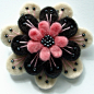 Layered felt flower