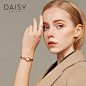 DaisyLondon正品手表女 真皮欧美时尚简约石英表细皮带小表盘女表-tmall.com天猫