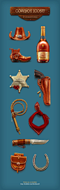 freebie_cowboy_icons_by_davlikanoff.jpg #图标# #多火UI#