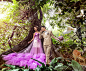 2014最新款影楼主题服装 摄影礼服 情侣写真紫色花朵外景拍照婚纱-淘宝网