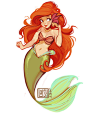 loish:

revisiting an old favorite of mine… a quick ariel doodle to celebrate the fact that my arm seems to be almost completely healed!

loooooove her work