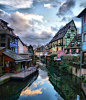  

收录唯美图片：如画般的美丽小镇 法国Dusk Colmar 画一般的小镇