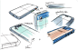 手绘，草稿，sketch，手机，绘画， 工业设计，产品设计，普象网