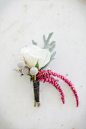 A sweet + simple boutonniere. Photography by theomilophotography.com, Planning   Design by cometogetherevents.com, Floral Design by bloom-room.com