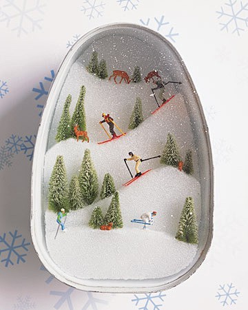 ski slopes diorama d...