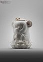 Monkey ZEN(porcelain version), Zhelong Xu : Rendered with V-Ray
The Chinese people believe that inner peace  is the highest realm of life. Too much artworks depicted monkey king(SUN GOKON)  as a Ape who has full of violence. But in fact is not. He is a Bu