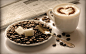 食品卡布奇诺咖啡的咖啡豆杯 - 壁纸（#1564869）/ Wallbase.cc