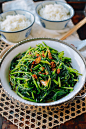 Ong Choy with XO sauce