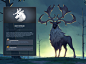 Eikthyrnir, Clan of the Stag - NORTHGARD, Jeremy Vitry : Illustration done for "Northgard" (Shiro Games). <br/>The goal here was to illustrate each the first of the three clans you can choose in the game. <br/>You can find more infor
