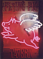 Vintage neon sign- Flying Pig Tavern