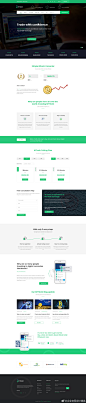 最近比特币太火了，所以又设计师做了一套比特币交易服务平台的官网设计模板，还有一部分页面放不下分享在会员区。
#企业官网设计精选# #网页设计# ​​​​