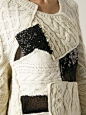 Junya Watanabe Comme Des Garçons  patchwork sweater服饰针织细节
