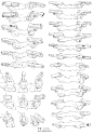 #SAI资源库# 关于动漫手握、拿球，持枪等各种动作的画法参考，马克了要练习哦~自己收藏，转需~（绘师：こみち pid=55653413  ）
