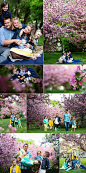 Beautiful spring family portraits.