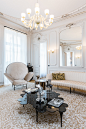 Champs Elysées : Interior Design Photography for Decorator Gerard Faivre. http://www.luxuryrealestate-paris.com/en/francois_1er.html