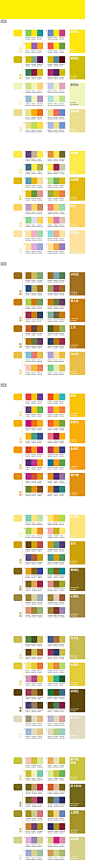 经典配色方案之黄色系 by 经验分享 - UEhtml设计师交流平台 页设计 界面设计@北坤人素材